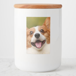 Add Dog Photo Personalized Customized Food Label
