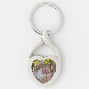 Add Family Reunion Photo Customise Key Ring