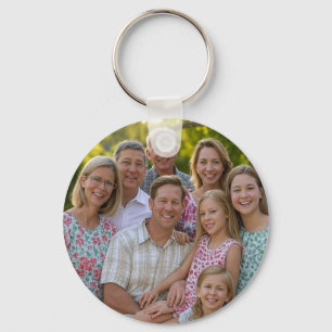Add Family Reunion Photo Customise Key Ring