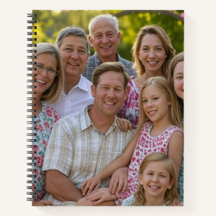 Add Family Reunion Photo Customise Notebook