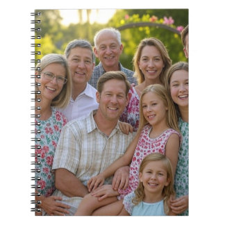 Add Family Reunion Photo Customise Notebook