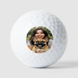 Add French Bulldog Photo Personalise Golf Balls