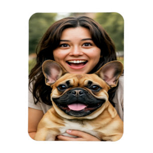 Add French Bulldog Photo Personalise Magnet
