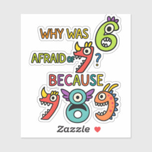 Add fun to maths with this funny maths sticker fea