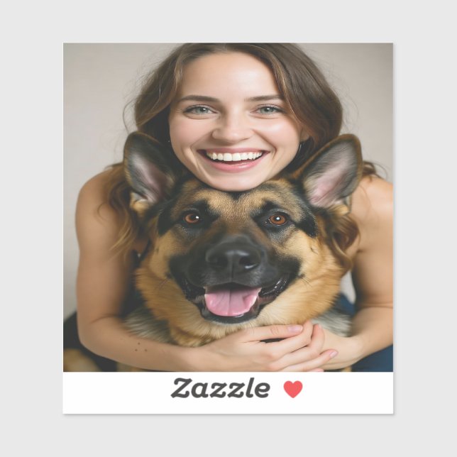 Add German Shepherd Photo Personalize (Sheet)