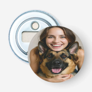 Add German Shepherd Photo Personalize Bottle Opener