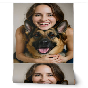 Add German Shepherd Photo Personalize Wallpaper