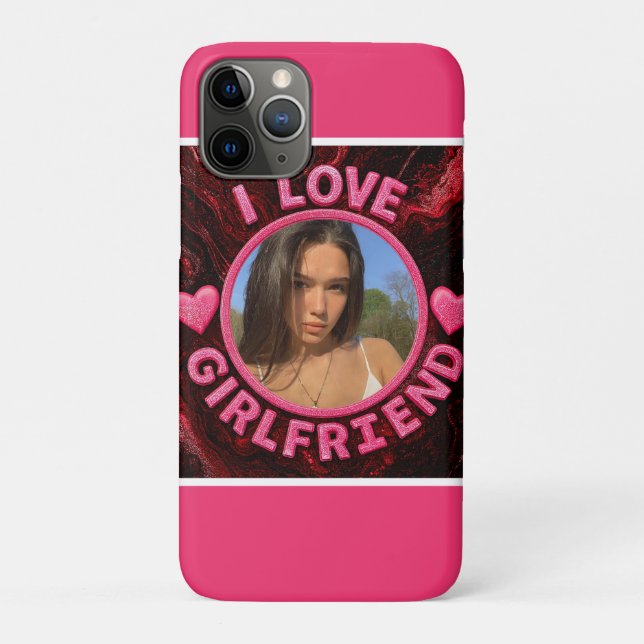 Add Girlfriend photo Gift Birthday Anniversary  Case-Mate iPhone Case (Back)