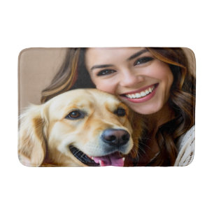 Add Golden Retriever Photo Personalize Bath Mat