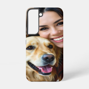 Add Golden Retriever Photo Personalize Samsung Galaxy Case