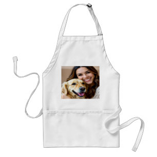 Add Golden Retriever Photo Personalize Standard Apron