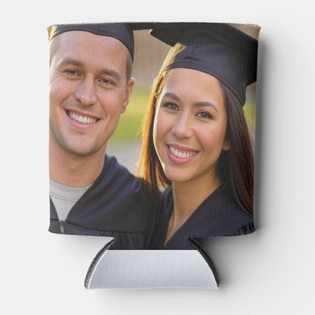 Add Graduation Photo Customise Can Cooler (Front)