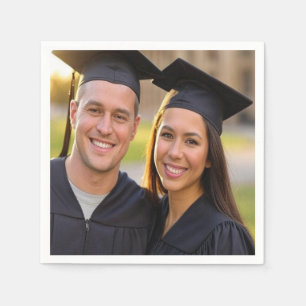 Add Graduation Photo Customise Napkin