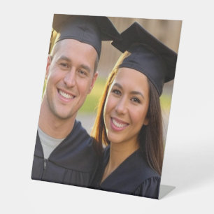 Add Graduation Photo Customise Pedestal Sign
