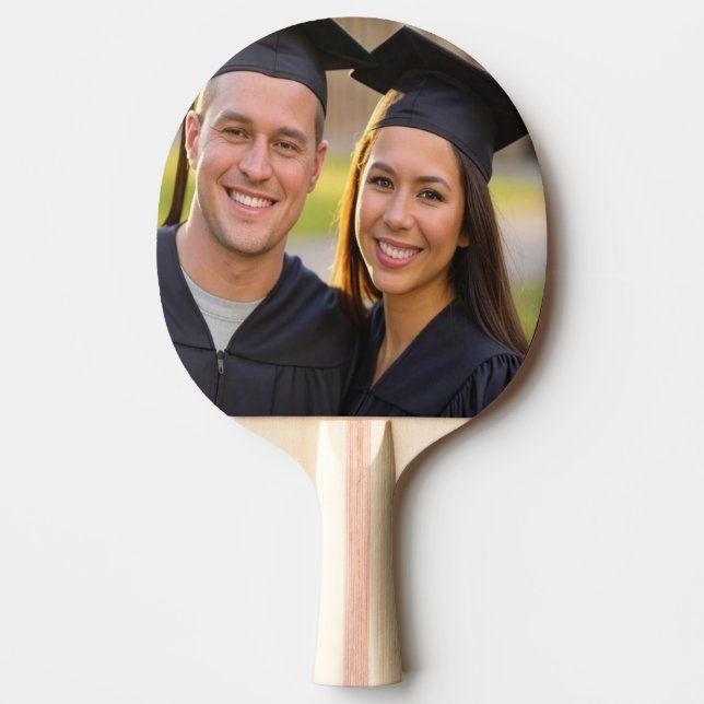 Add Graduation Photo Customise Ping Pong Paddle (Front)