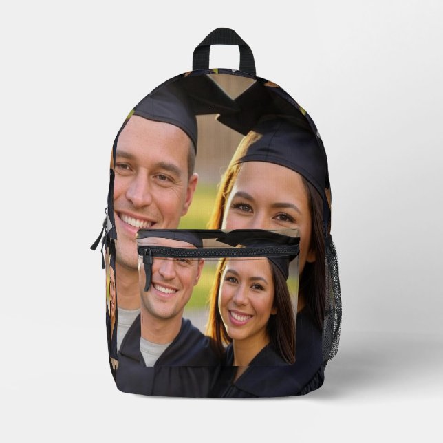 Add Graduation Photo Customise Printed Backpack (Front)