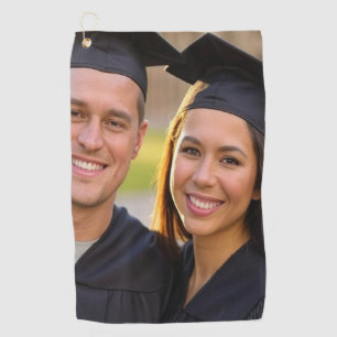 Add Graduation Photo Customize Golf Towel