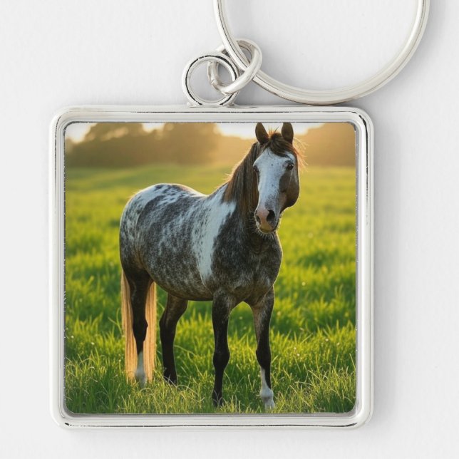 Add Horse Photo Customise Key Ring (Front)