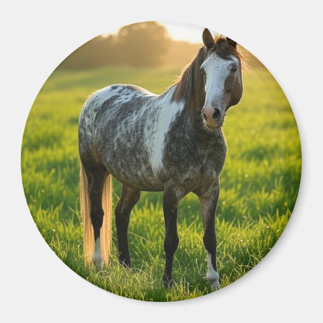Add Horse Photo Customise Magnet (Front)