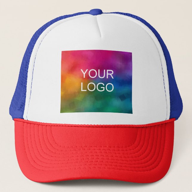 Add Image Logo Photo Create Your Own Elegant Trucker Hat (Front)