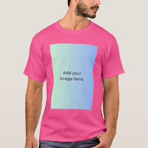 Add Image Photo Template Men's Double Sided Basic T-Shirt