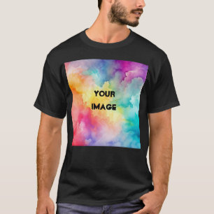 Add Image Photo Template Sided Basic T-Shirt
