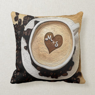 Add Initials Coffee Cushion