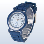 Add initials hearts blue kids watch<br><div class="desc">This adorable kids' watch is perfect for adding a personal touch! Customise it with your child’s initials. It's a fun and practical accessory that helps little ones keep track of time while staying stylish. The colours and sweet design make it a great gift for birthdays, Christmas or special occasions. Plus,...</div>