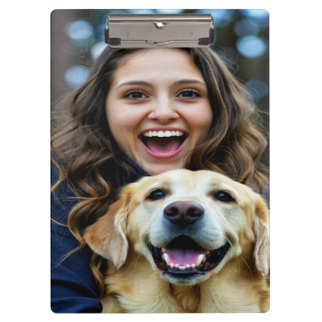 Add Labrador Retriever Photo Personalize Clipboard (Front)