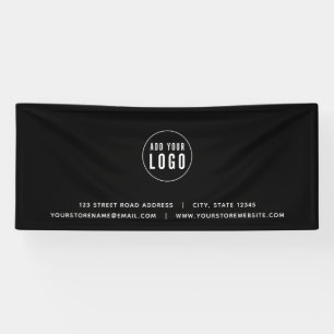 Add Logo Address Website Custom Colour Business Banner