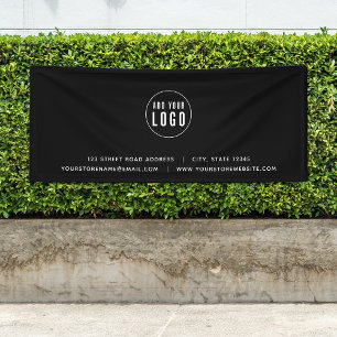 Add Logo Address Website Custom Colour Business Banner