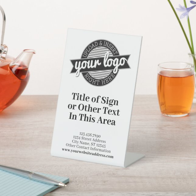 Add Logo and List of Services - Sale Advertisement Pedestal Sign (In SItu)