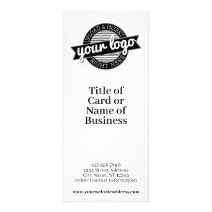 Add Logo and Price List or Services Advertisement Rack Card