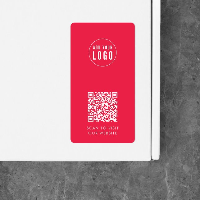 Add Logo and QR Code Custom Colour Packaging Label (Creator Uploaded)