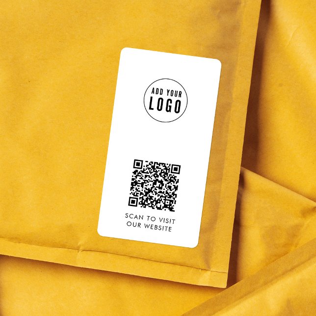 Add Logo and Your Business QR Code Packaging Label (Creator Uploaded)