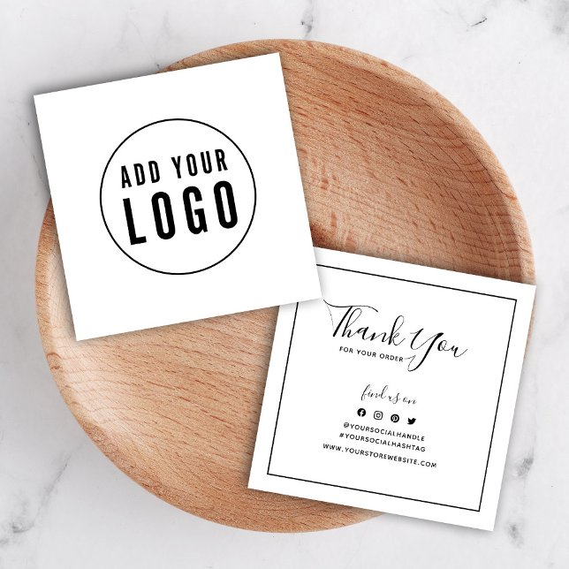 Add Logo Black Border Social Thank You Insert (Creator Uploaded)