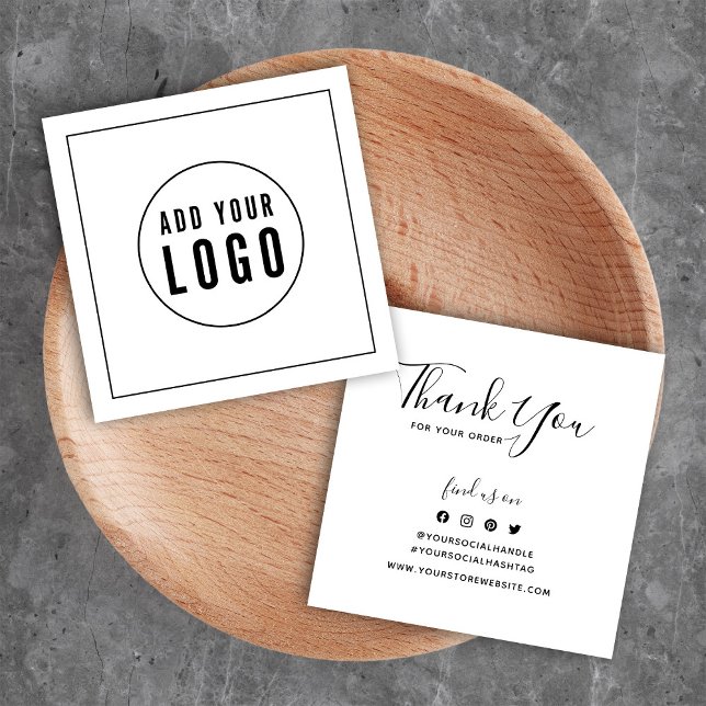 Add Logo Black Border Social Thank You Insert (Creator Uploaded)