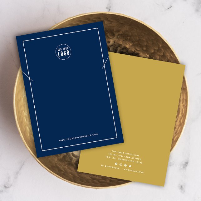 Add Logo Border Custom Color Necklace Display Card (Creator Uploaded)