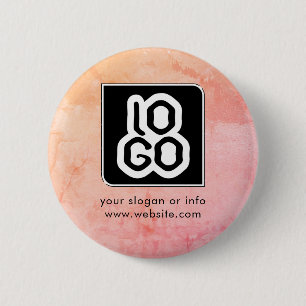 Add Logo Business Corporate Company Branded Custom 6 Cm Round Badge