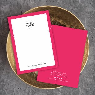 Add Logo Custom Border Color Necklace Display Card
