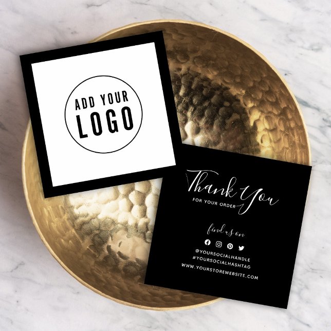 Add Logo Editable Border Social Thank You Insert (Creator Uploaded)