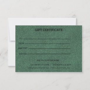 Add Logo Editable Business Gift Certificate