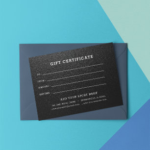 Add Logo Editable Business Gift Certificate