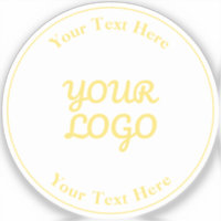 Add Logo Editable Gold Text Waterproof