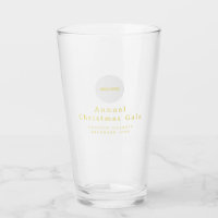 Add Logo Elegant Gold Glass Cup