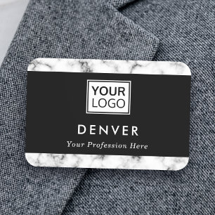 Add logo first name and title marble look borders tag