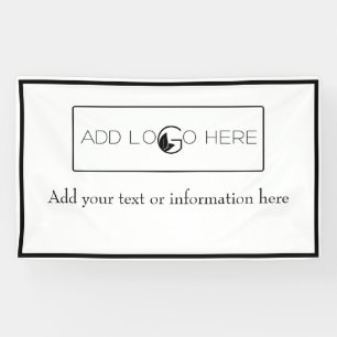 Add Logo Here Small Business Promotion  Banner