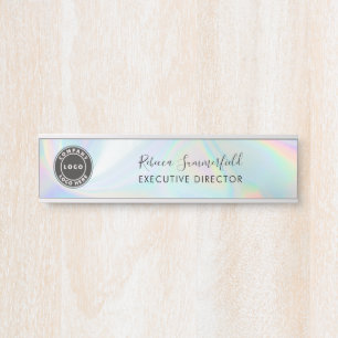 Add Logo Holographic Executive Manager Door Sign