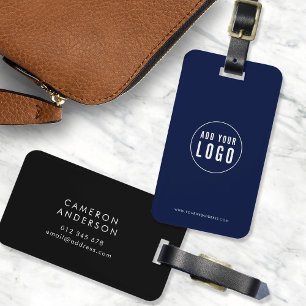 Add Logo Modern Corporate Business Custom Colours Luggage Tag