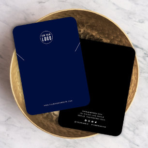 Add Logo Modern Custom Color Necklace Display Card
